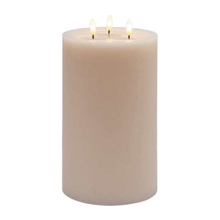 3 WICK LARGE PINK FLAMELESS CANDLE
