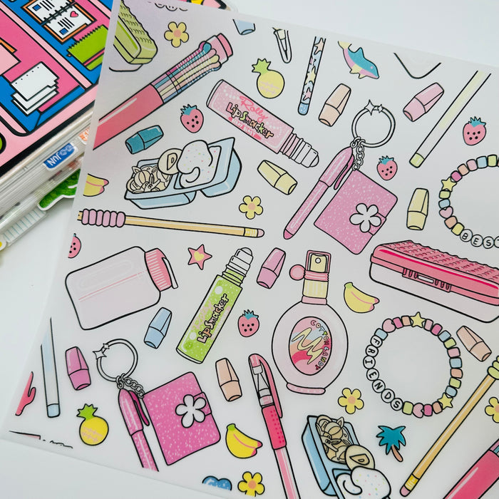 90's Stuff Vellum Pocket Dashboard