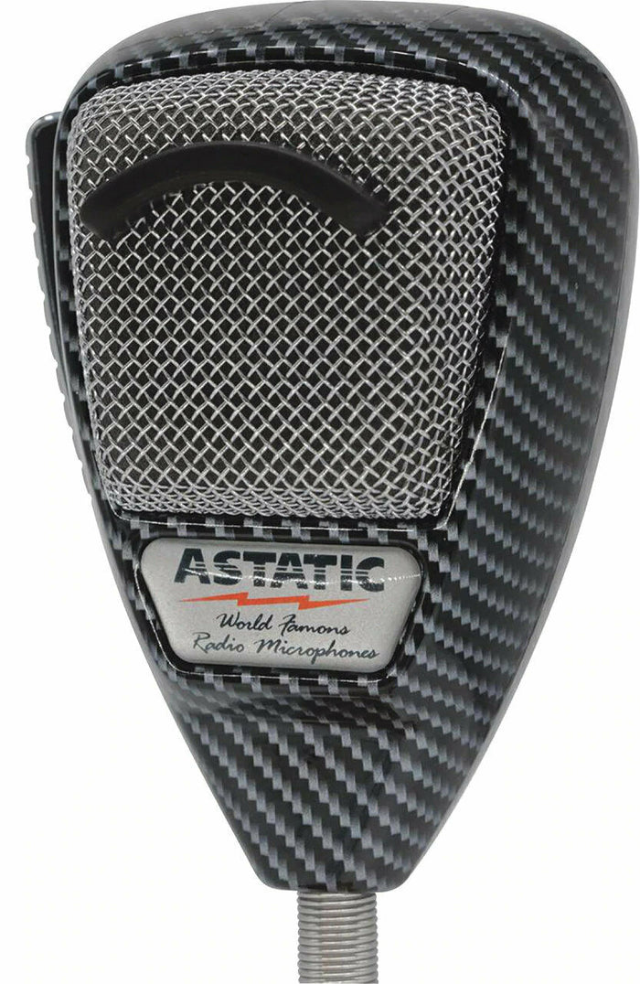 Astatic 636L CB Microphone - Carbon Fiber Detail | Right Channel Radios