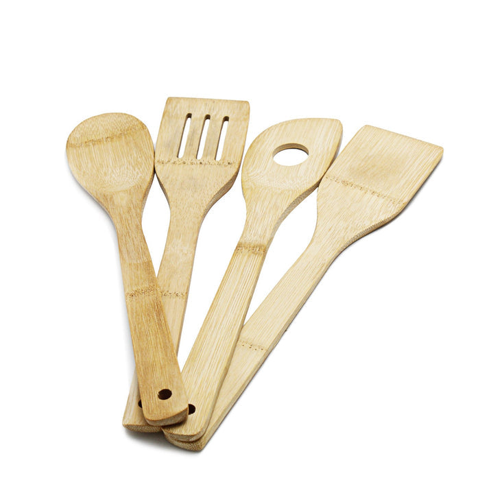 Bamboo Utensils Holder 5 Piece - Oak