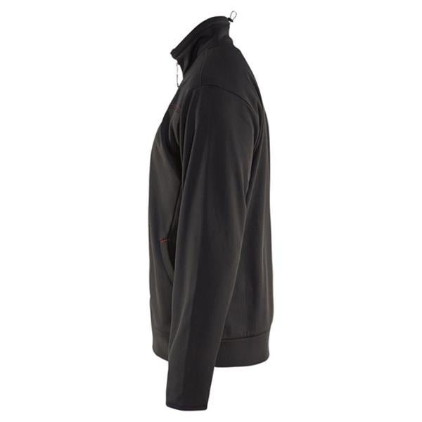 Blaklader Full Zip Sweatshirt - Black/Red