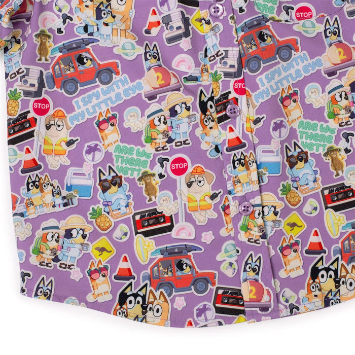 Bluey "Road Trip" _ Preschooler KUNUFLEX Short Sleeve Shirt