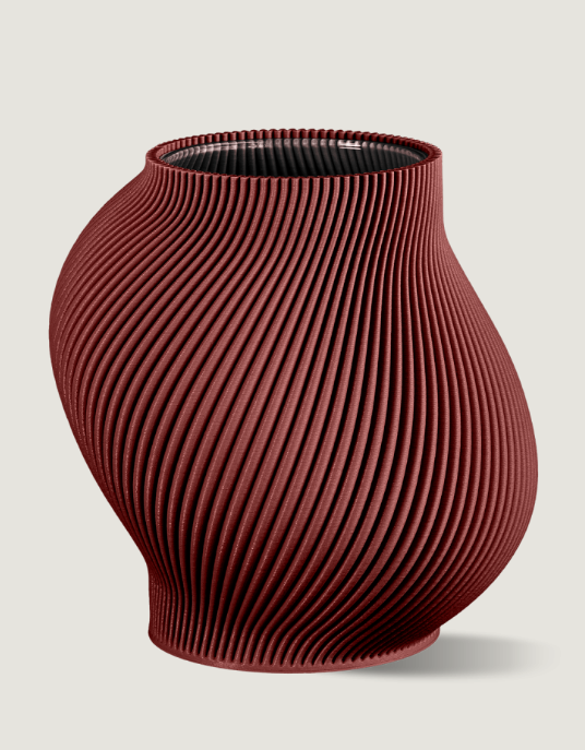 BOYK-14 VASE-RUBY RED
