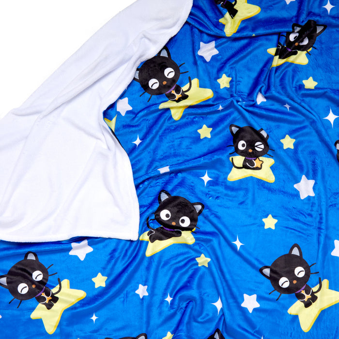 Chococat Starry Night Throw Blanket Home Goods Printful