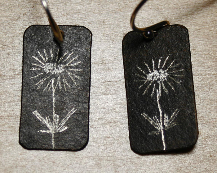 Daisy Oxidized Earrings