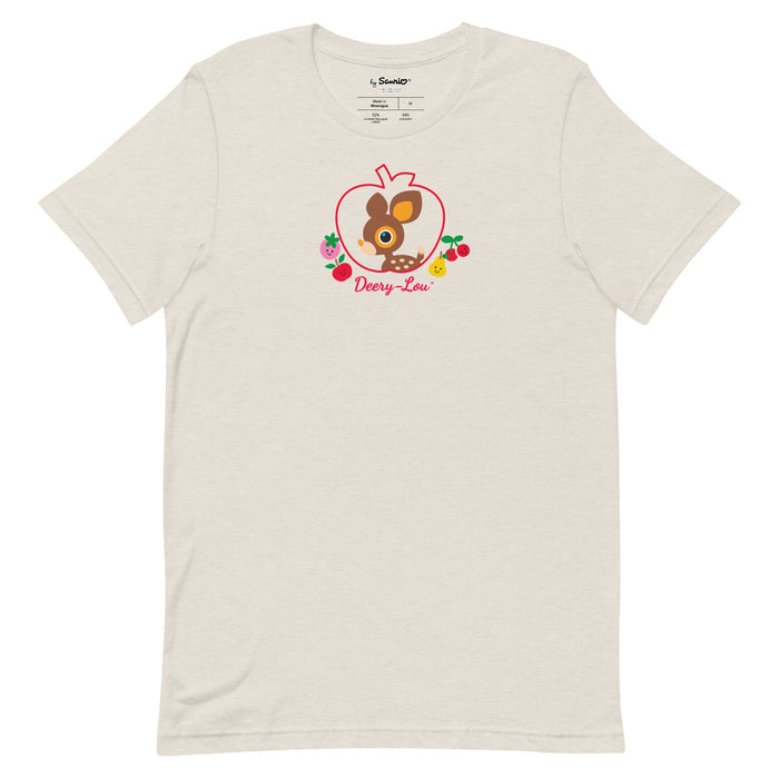Deery-Lou Sweet Apple Tee Apparel Printful Heather Dust S