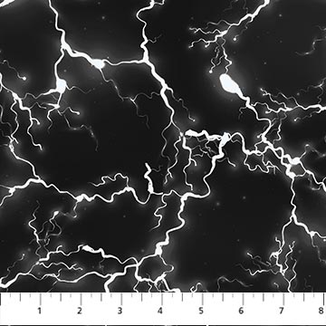 Frightful Lightning Fabric, Patrick Lose Northcott