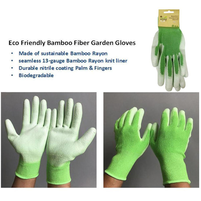 GARDEN ESSENTIALS 51257 Garden Bamboo Fiber Gloves
