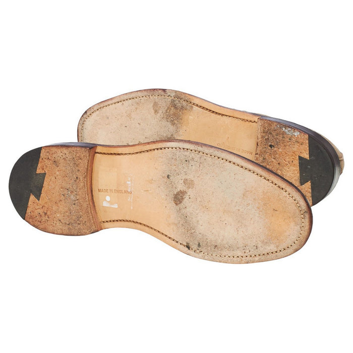 'George' Light Brown Suede Cap Toe Derby UK 8