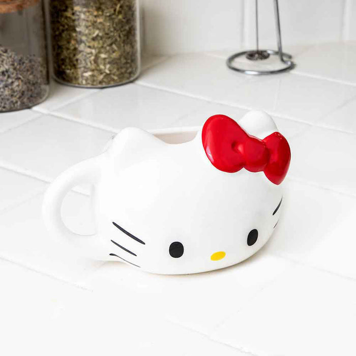 Hello Kitty Face Sculpted Mug (Red) Home Goods BIOWORLD