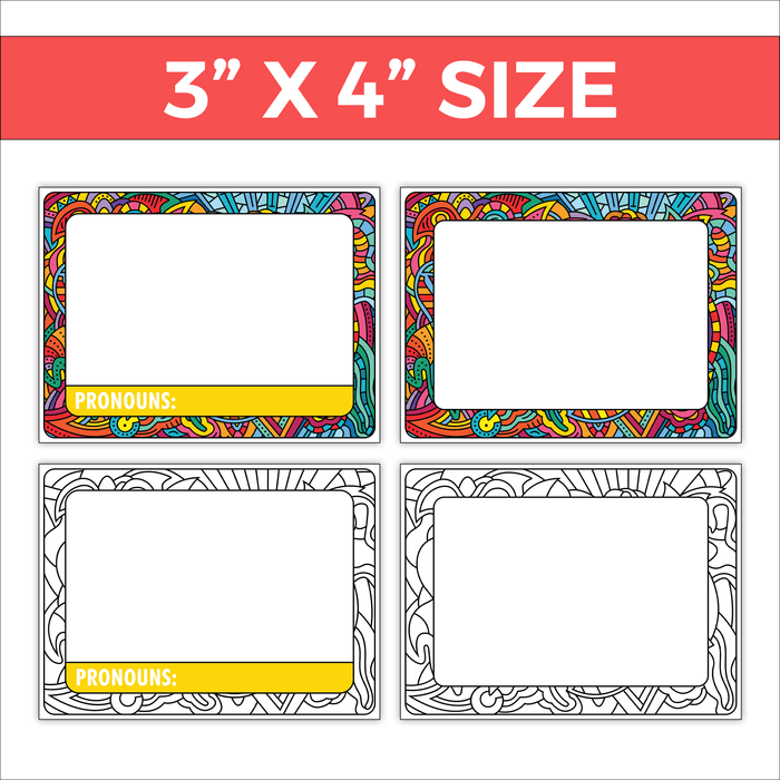 Illustrated Name Tags