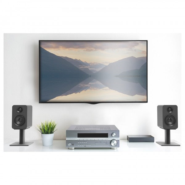 Kanto YUP4 Passive 4 inch Bookshelf Speakers Matte Black Matte Black