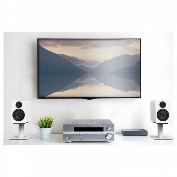 Kanto YUP4 Passive 4 inch Bookshelf Speakers Matte White Matte White