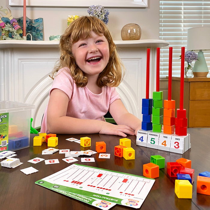 Kids First Math: Stacking Block Abacus Math Kit with Activity Cards STEM Thames & Kosmos