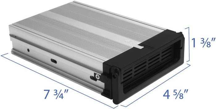 Kingwin KF-91-IT-BK Aluminum Single Bay Hot Swap Mobile Rack Tray For 3.5in SSD HDD