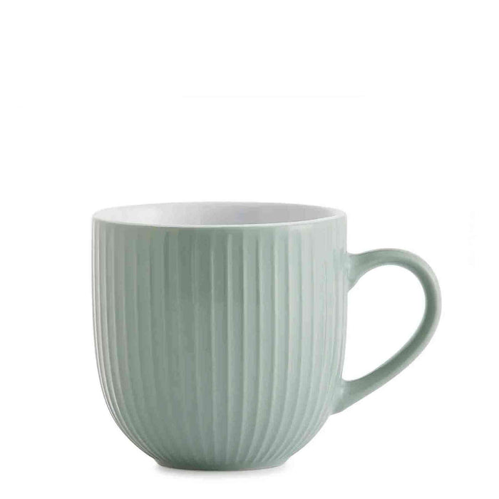 Kitchen Life Ceramic Soup Mug - White & Green