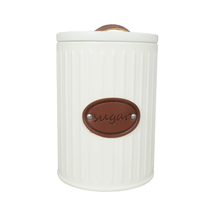 Kitchen Life French Sugar Tin - White