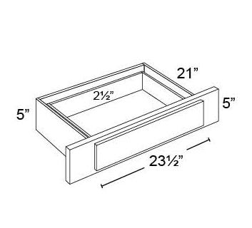 KNEE DRAWER - Oxford Espresso