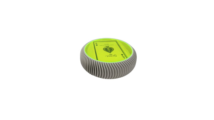 LA REDONDA-LUXE CARD WHITE WITH NEON GREEN