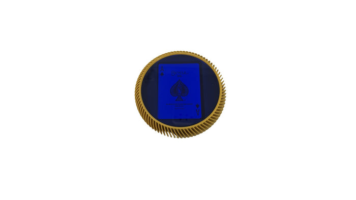 LA REDONDA-LUXE CARD YELLOW WITH BLUE