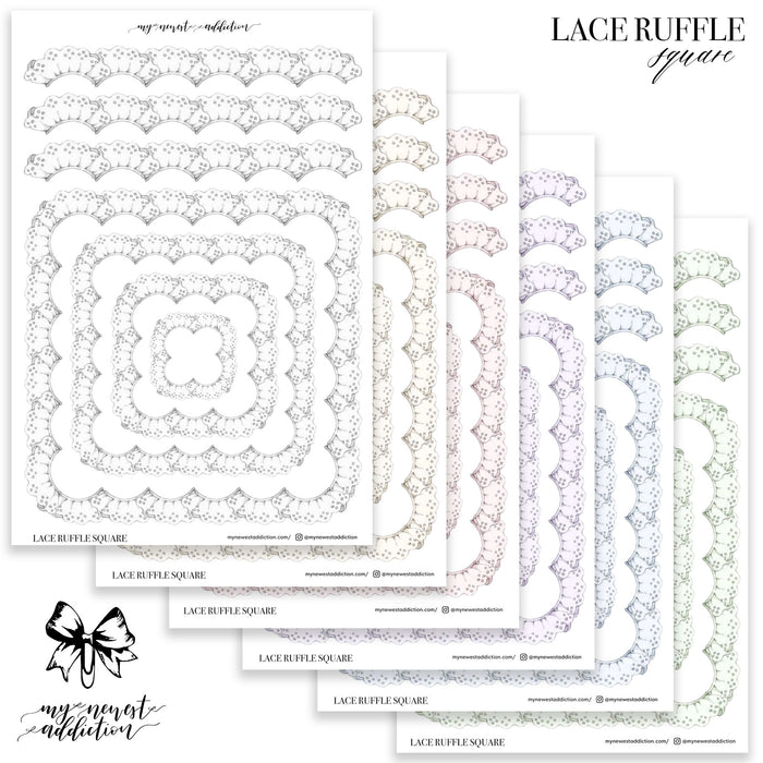 Lace Ruffles Square