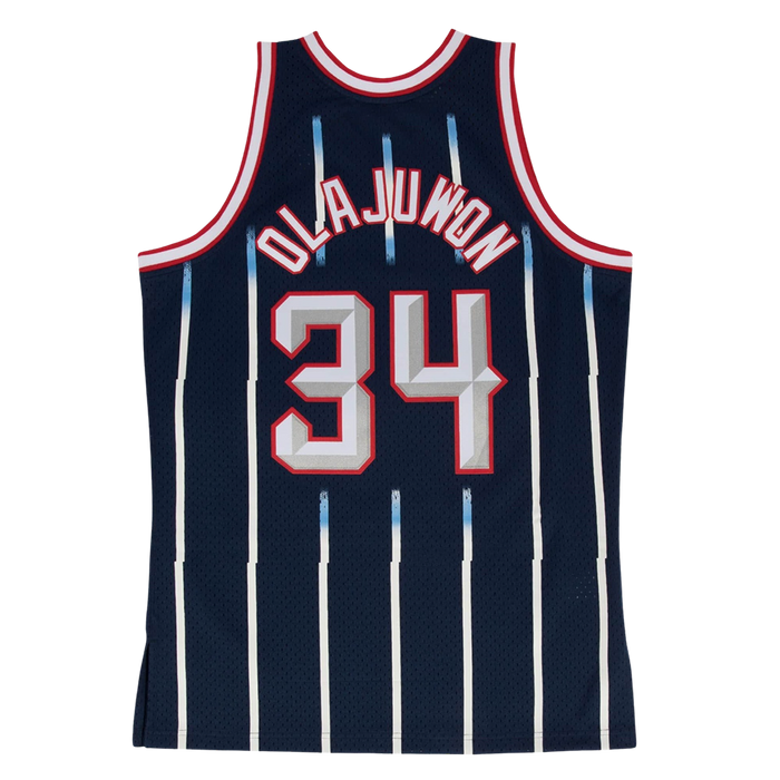 Men's Houston Rockets Mitchell & Ness Hakeem Olajuwon HWC 1996-97 Swingman Jersey
