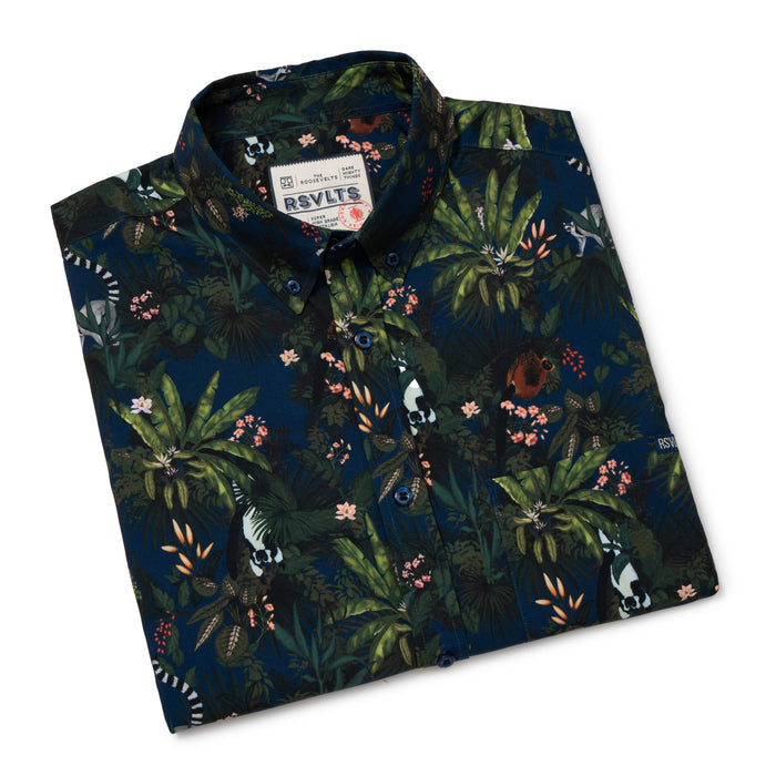 RSVLTS RSVLTS Wild Things "Lemurs"_ KUNUFLEX Short Sleeve Shirt Wild Things "Lemurs"_ KUNUFLEX Short Sleeve Shirt