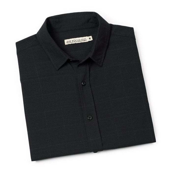 RSVLTS RSVLTS Bamboo Short Sleeve Shirt Obsidian Black – Bamboo Short Sleeve Shirt