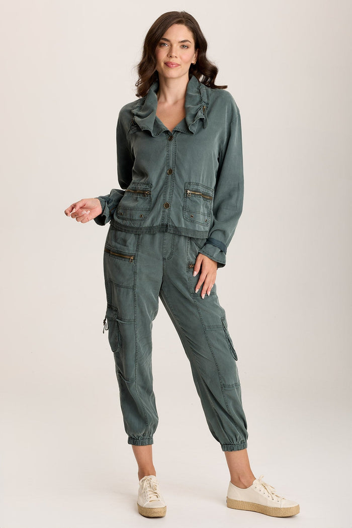 XCVI Oziel Twill Relaxed Utility Jacket