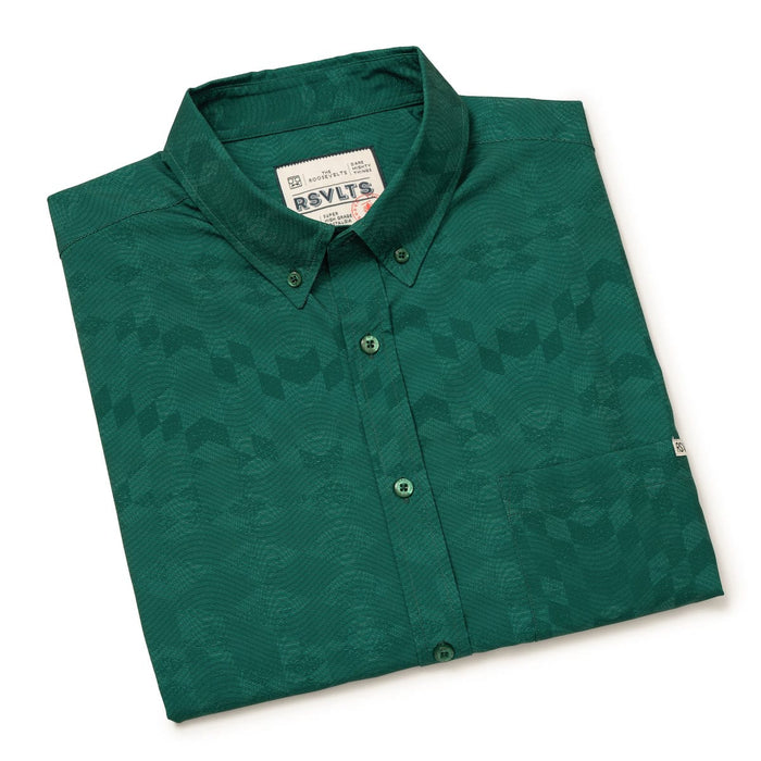 RSVLTS RSVLTS Short Sleeve Shirt Club Collection "Green Beans"_ KUNUFLEX Short Sleeve Shirt Club Collection "Green Beans"_ KUNUFLEX Short Sleeve Shirt