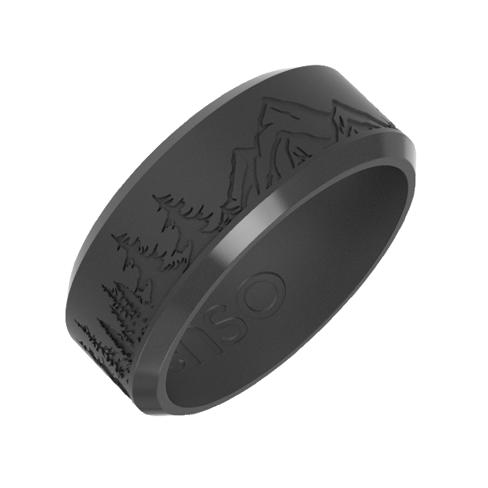 Peak Bevel Ring - Slate