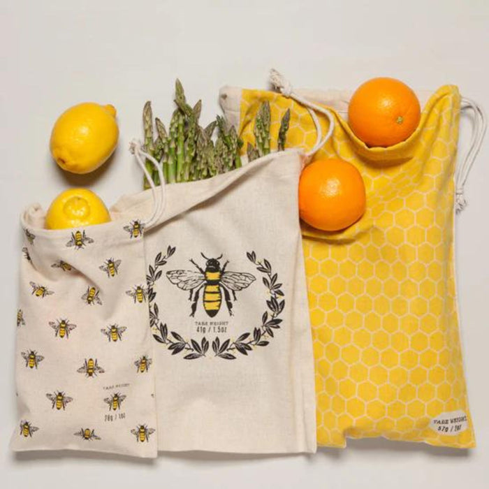 Produce Bags - Busy Bee, Set of 3