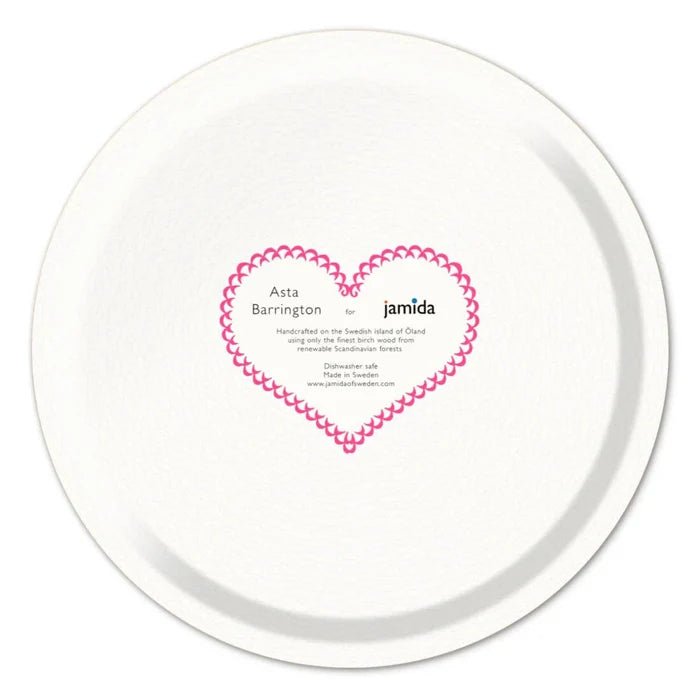 PROSECCO O CLOCK BRIGHT PINK ROUND TRAY