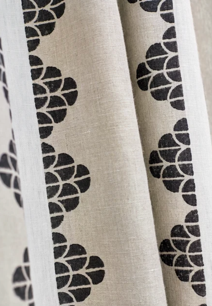Ready to Ship, 22x22 Dhara Stripe Pillow Cover in Black