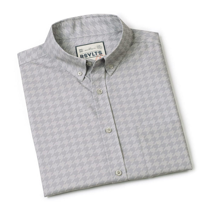 RSVLTS RSVLTS Short Sleeve Shirt Release the Houndstooth – KUNUFLEX Short Sleeve Shirt