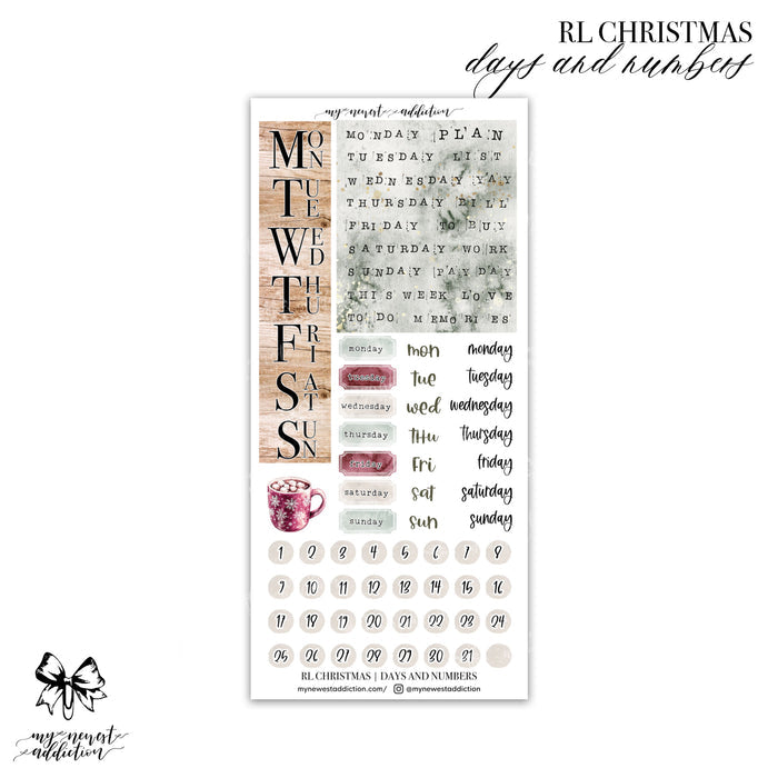 Days and Numbers / Premium Matte