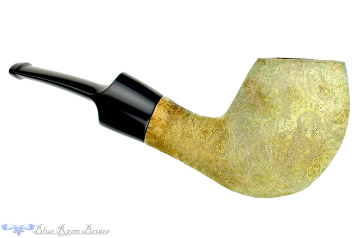 Blue Room Briars is proud to present this Ron Smith Pipe "Sam" Bent Egg with Driftwood Finish