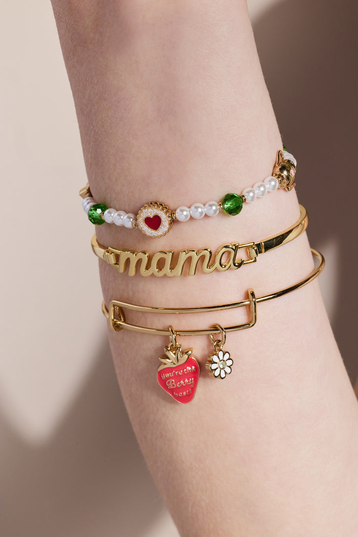 Tea Party Beaded Stretch Bracelet