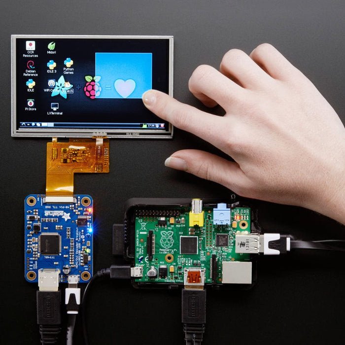 TFP401 HDMI/DVI Decoder to 40-Pin TTL Breakout - With Touch by Adafruit - The Pi Hut