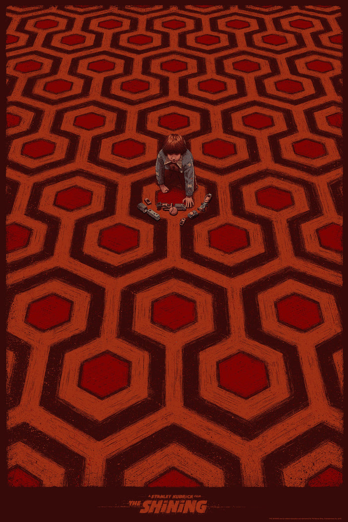 The Shining (red variant) by Bartosz Kosowski, 24" x 36" Screen Print