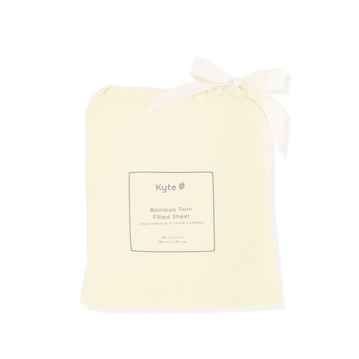 Twin Sheet in Chamomile shown in its packaging