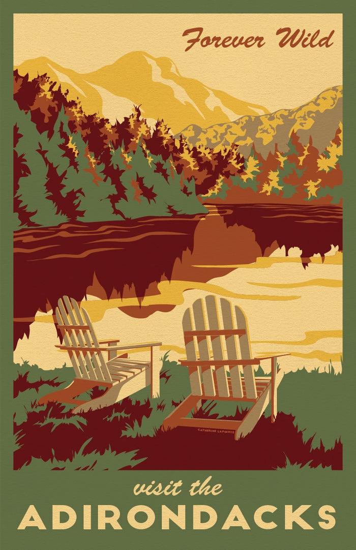 Visit The Adirondacks Print (Forever Wild)