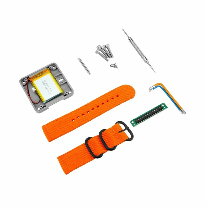 Watch Development Kit w/ Orange Strap (Excluding Core) v1.1 - m5stack-store