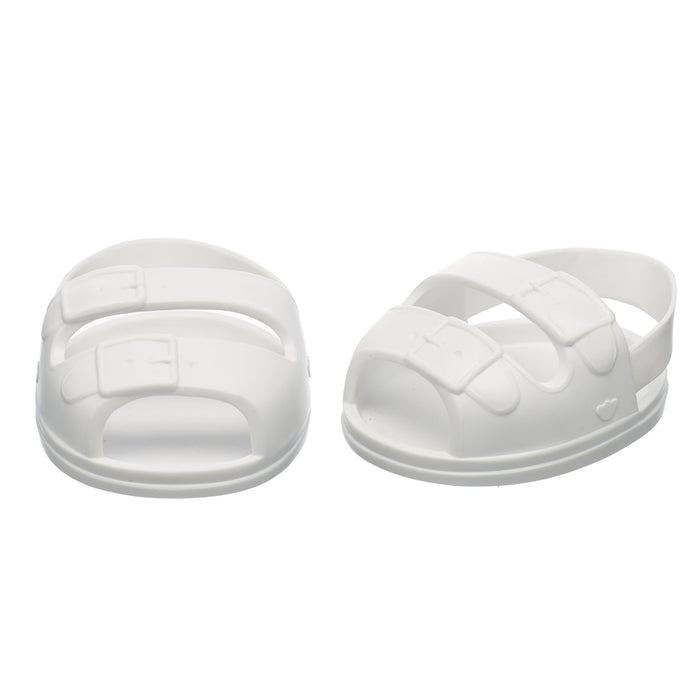 White Teddy Bear Sandals