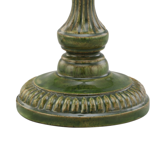 Zarina Meena Green Wooden Table Lamp Base