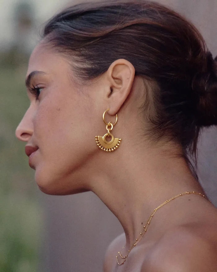 Zenyu Fan Chandelier Hoop Earrings Earrings Missoma