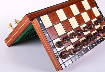 10.5" Magnetic Wooden Travel Chess Game - Chess Set - Chess-House