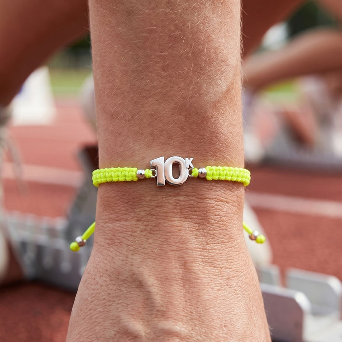 10K Neon Yellow Braided Bracelet