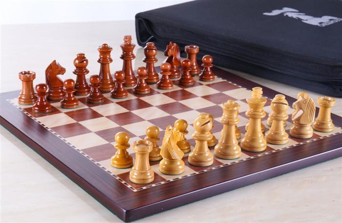 12" Magnetic Travel Chess Set in Rosewood - Chess Set - Chess-House