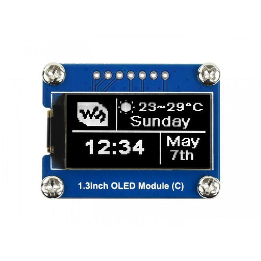 1.3" OLED Display Module (64×128) by Waveshare - The Pi Hut